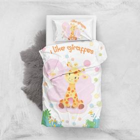 Monohome Like Giraffe 3D Pamuk Saten Bebek Nevresim Takımı