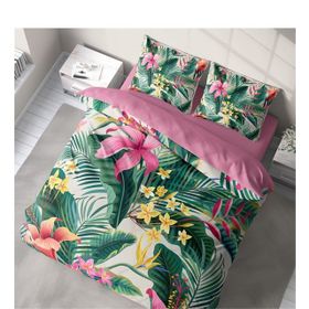 Monohome Lily 3D Pamuk Saten Renkli Çift Kişilik 200x220 cm Nevresim Takımı