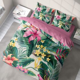Monohome Lily 3D Pamuk Saten Renkli Çift Kişilik 200x220 cm Nevresim Takımı