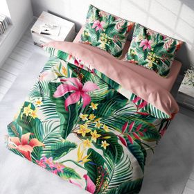 Monohome Lily 3D Pamuk Saten Renkli Çift Kişilik 200x220 cm Nevresim Takımı
