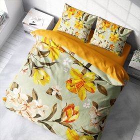Monohome Lilyum 3D Pamuk Saten Çift Kişilik 200x220 cm Nevresim Takımı