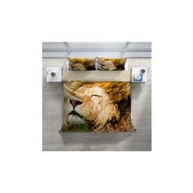 Monohome Lion Naturel Renkli Çift Kişilik 200x220 cm Nevresim Takımı