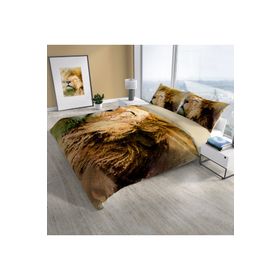 Monohome Lion Naturel Renkli Çift Kişilik 200x220 cm Nevresim Takımı