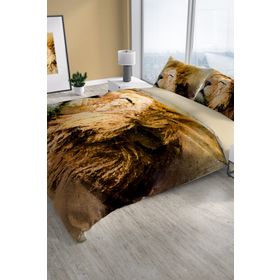 Monohome Lion Naturel Renkli Çift Kişilik 200x220 cm Nevresim Takımı