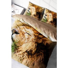 Monohome Lion Naturel Renkli Çift Kişilik 200x220 cm Nevresim Takımı