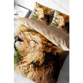 Monohome Lion Naturel Renkli Çift Kişilik 200x220 cm Nevresim Takımı