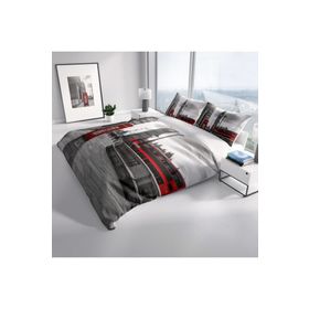 Monohome London 3D Pamuk Saten Çift Kişilik 200x220 cm Nevresim Takımı
