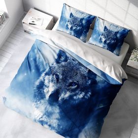Monohome Lonely Wolf Naturel Çift Kişilik Nevresim Takımı