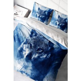 Monohome Lonely Wolf Naturel Renkli Çift Kişilik 200x220 cm Nevresim Takımı