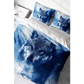 Monohome Lonely Wolf Naturel Renkli Çift Kişilik 200x220 cm Nevresim Takımı