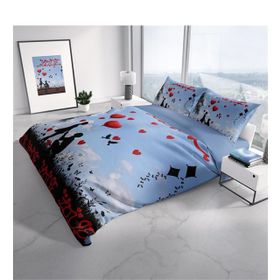Monohome Love Balloon 3D Renkli Çift Kişilik 200x220 cm Nevresim Takımı