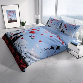 Monohome Love Balloon 3D Renkli Çift Kişilik 200x220 cm Nevresim Takımı