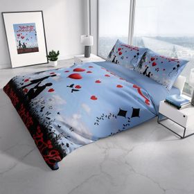 Monohome Love Balloon 3D Renkli Çift Kişilik 200x220 cm Nevresim Takımı
