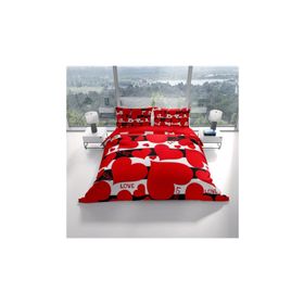 Monohome Love II 3D Pamuk Saten Çift Kişilik 200x220 cm Nevresim Takımı