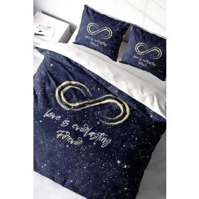 Monohome Love is Everything 3D Pamuk Saten Çift Kişilik Nevresim Takımı