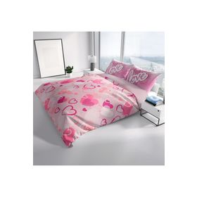 Monohome Love X 3D Pamuk Saten Çift Kişilik 200x220 cm Nevresim Takımı