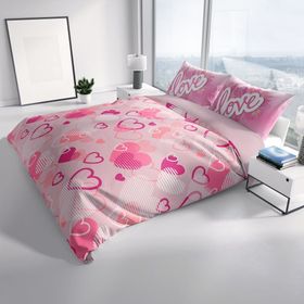 Monohome Love X 3D Pamuk Saten Çift Kişilik 200x220 cm Nevresim Takımı