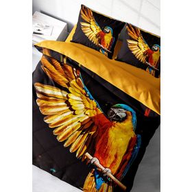Monohome Macaw Parrot Naturel Renkli Çift Kişilik 200x220 cm Nevresim Takımı