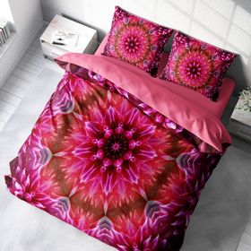 Monohome Mandala 2 3D Pamuk Saten Çift Kişilik 200x220 cm Nevresim Takımı