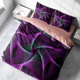 Monohome Mandala 3 3D Pamuk Saten Renkli Çift Kişilik 200x220 cm Nevresim Takımı
