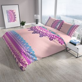 Monohome Mandala 3D Pamuk Saten Çift Kişilik 200x220 cm Nevresim Takımı