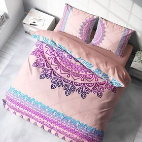 Monohome Mandala 3D Pamuk Saten Çift Kişilik 200x220 cm Nevresim Takımı