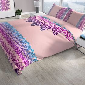 Monohome Mandala 3D Pamuk Saten Çift Kişilik 200x220 cm Nevresim Takımı
