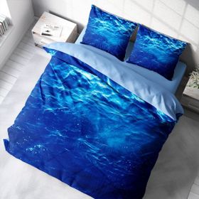 Monohome Middle Sea 3D Pamuk Saten Çift Kişilik 200x220 cm Nevresim Takımı