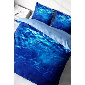 Monohome Middle Sea 3D Pamuk Saten Çift Kişilik 200x220 cm Nevresim Takımı