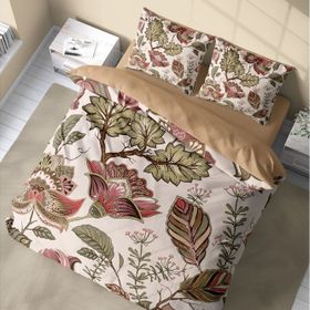 Monohome Mimoza 3D Pamuk Saten Renkli Çift Kişilik 200x220 cm Nevresim Takımı