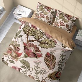Monohome Mimoza 3D Pamuk Saten Renkli Çift Kişilik 200x220 cm Nevresim Takımı