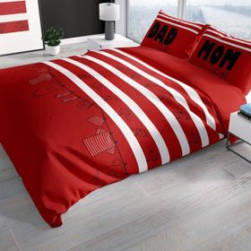 Monohome Mom & Dad 3D Renkli Çift Kişilik 200x220 cm Nevresim Takımı