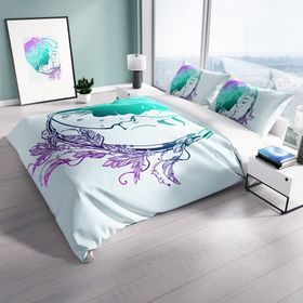 Monohome Moon 3D Dijital Baskılı Çift Kişilik 200x220 cm Nevresim Takımı
