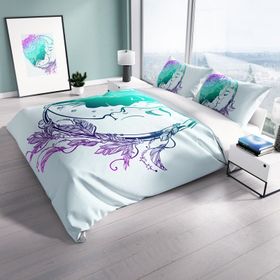 Monohome Moon 3D Dijital Baskılı Çift Kişilik 200x220 cm Nevresim Takımı