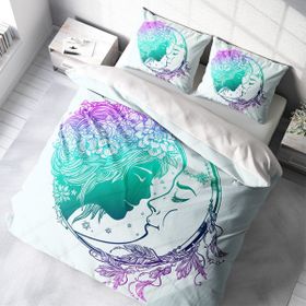 Monohome Moon 3D Dijital Baskılı Çift Kişilik 200x220 cm Nevresim Takımı