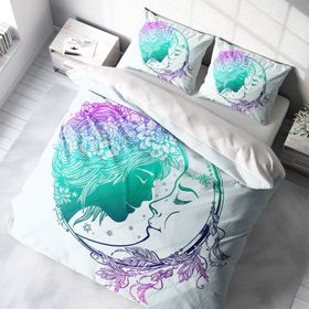 Monohome Moon 3D Dijital Baskılı Çift Kişilik 200x220 cm Nevresim Takımı