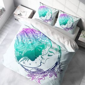 Monohome Moon 3D Dijital Baskılı Çift Kişilik 200x220 cm Nevresim Takımı