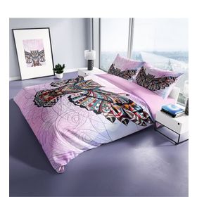 Monohome Mr. Owl 3D Pamuk Saten Çift Kişilik 200x220 cm Nevresim Takımı