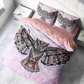 Monohome Mr. Owl Naturel Renkli Çift Kişilik 200x220 cm Nevresim Takımı