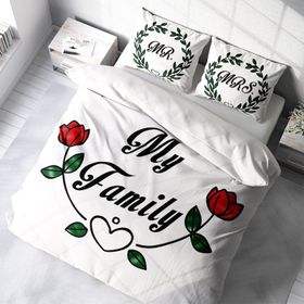 Monohome My Family 3D Pamuk Saten Çift Kişilik 200x220 cm Nevresim Takım
