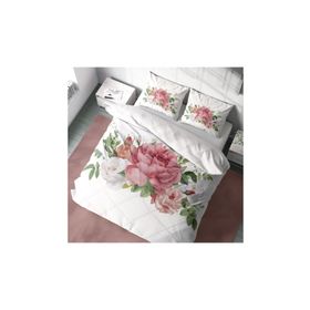 Monohome New Floral 3D Pamuk Saten Çift Kişilik 200x220 cm Nevresim Takımı