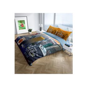 Monohome New York 3D Dijital Baskılı Renkli Çift Kişilik 200x220 cm Nevresim Takımı