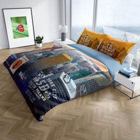 Monohome New York 3D Dijital Baskılı Renkli Çift Kişilik 200x220 cm Nevresim Takımı