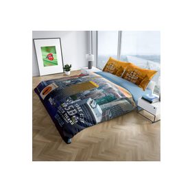 Monohome New York 3D Dijital Baskılı Renkli Çift Kişilik 200x220 cm Nevresim Takımı