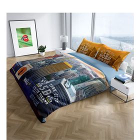 Monohome New York 3D Dijital Baskılı Renkli Çift Kişilik 200x220 cm Nevresim Takımı