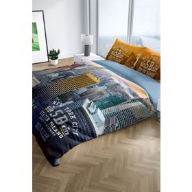Monohome New York 3D Dijital Baskılı Renkli Çift Kişilik 200x220 cm Nevresim Takımı