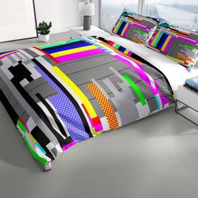Monohome No Signal 3D Renkli Çift Kişilik 200x220 cm Nevresim Takımı