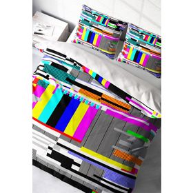 Monohome No Signal 3D Renkli Çift Kişilik 200x220 cm Nevresim Takımı