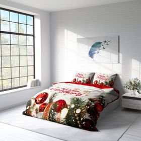 Monohome NY Noel 3D Pamuk Saten Çift Kişilik 200x220 cm Nevresim Takımı