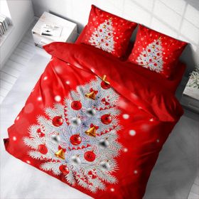 Monohome NY Pine 3D Pamuk Saten Çift Kişilik 200x220 cm Nevresim Takımı